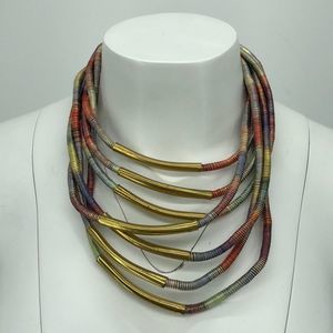 Layered collar tribal necklace